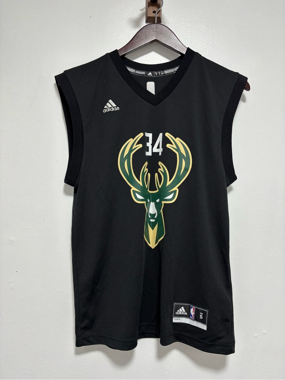 Adidas Milwaukee Bucks Giannis Antetokounmpo #34 Jersey Size small